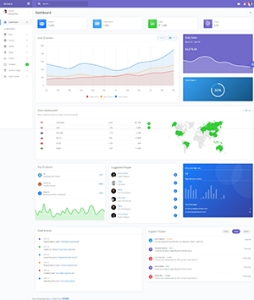 网站订阅销售统计后台管理系统ui框架模板-IT谷